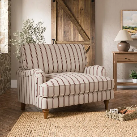 Beatrice II Folkstone Stripe Single Snuggle Sofa Bed 2