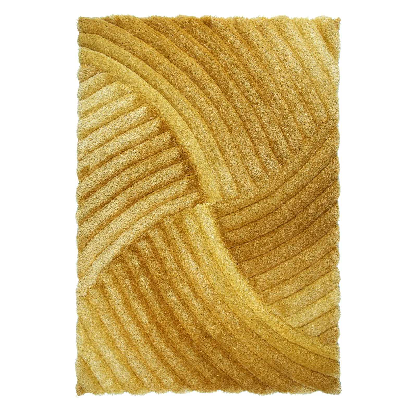 Verge Furrow Rug Yellow