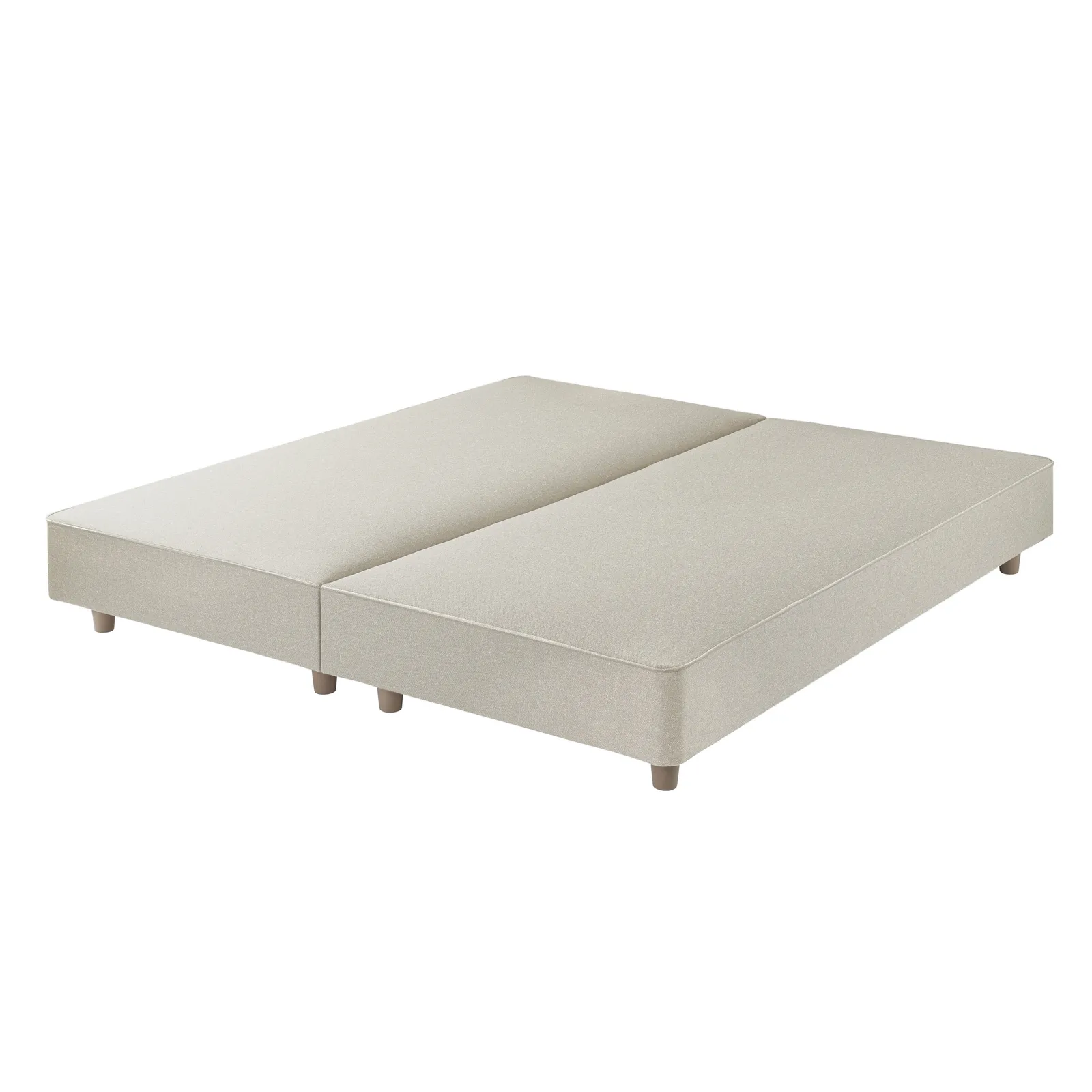 Classic Shallow Divan Base, Emperor - Mole Pebble