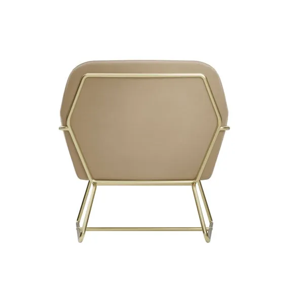 Charles Metal Leg Velvet Occasional Chair 5