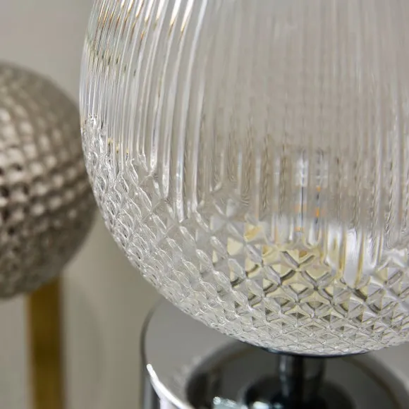 Cassia Pressed Glass Rechargeable Touch Dimmable Table Lamp 3