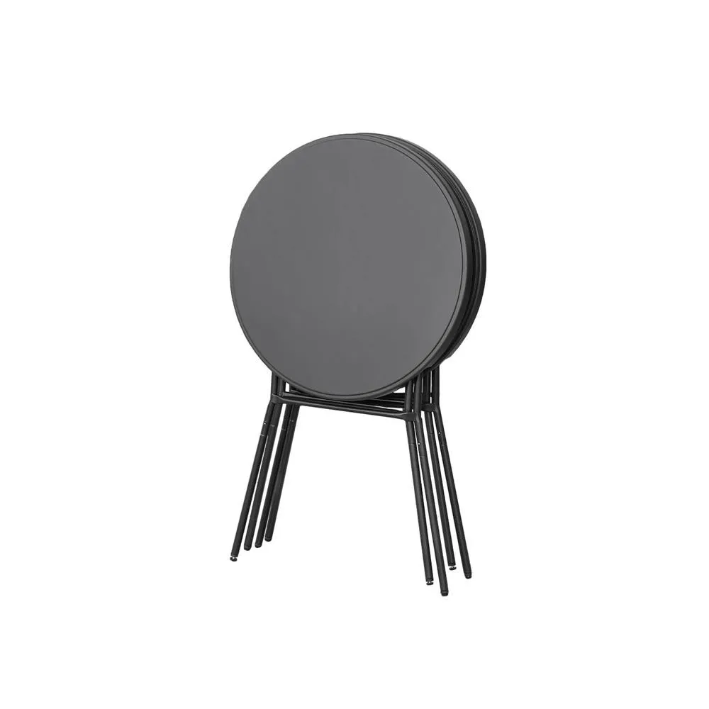 sweeek High reception high table, steel folding table (set of 4) in Dark Grey 4