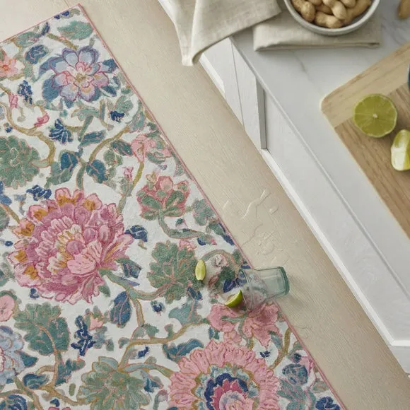 Amberley Floral Washable Rug 6