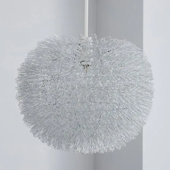 Urchin Ball Silver Easy Fit Pendant Shade 2