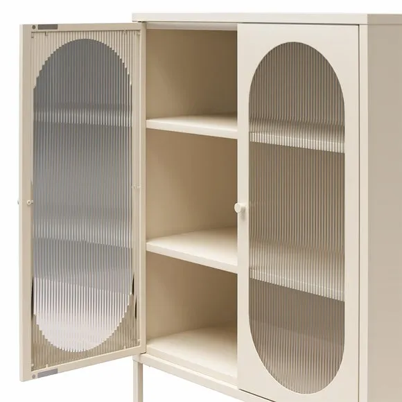 Luna Small Fluted Sideboard, Glass 4