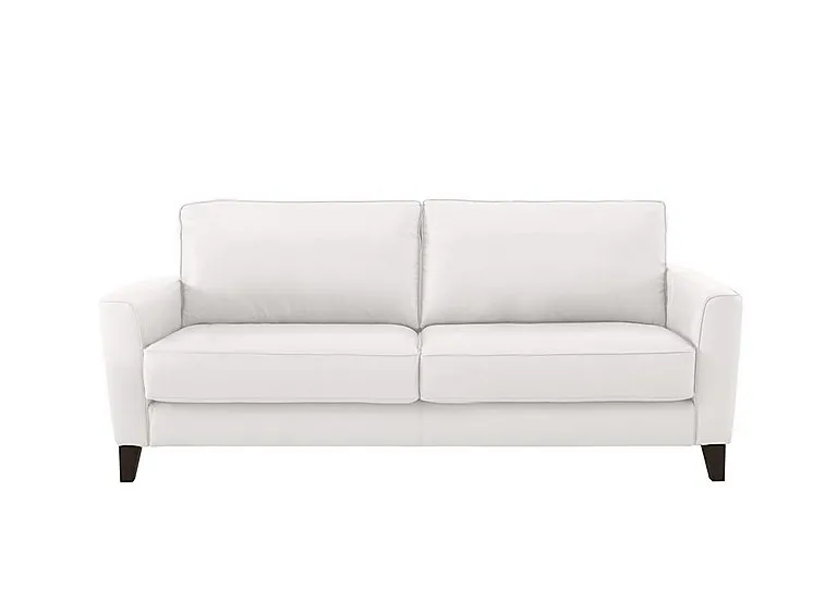 Brondby 3 Seater Leather Sofa - BV Star White