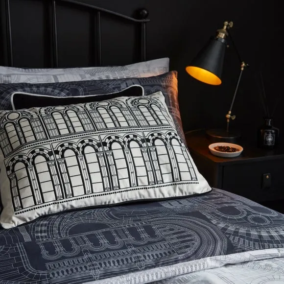 Waterhouse Charcoal Duvet Cover and Pillowcase Set 4