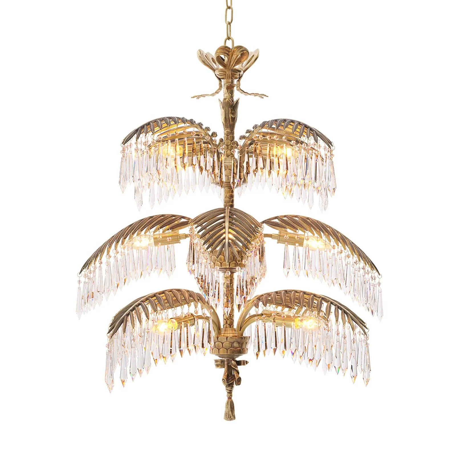 Eichholtz Chandelier Hildebrandt L, Gold Metal | Barker & Stonehouse