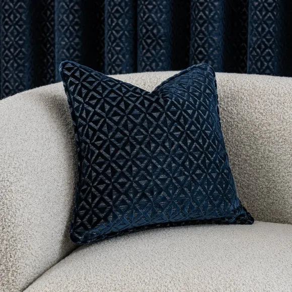 Diamond Geometric Velvet Cushion
