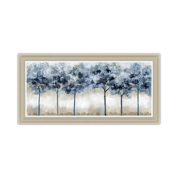 Artko Indigo Grove Panoramic Framed Print 3