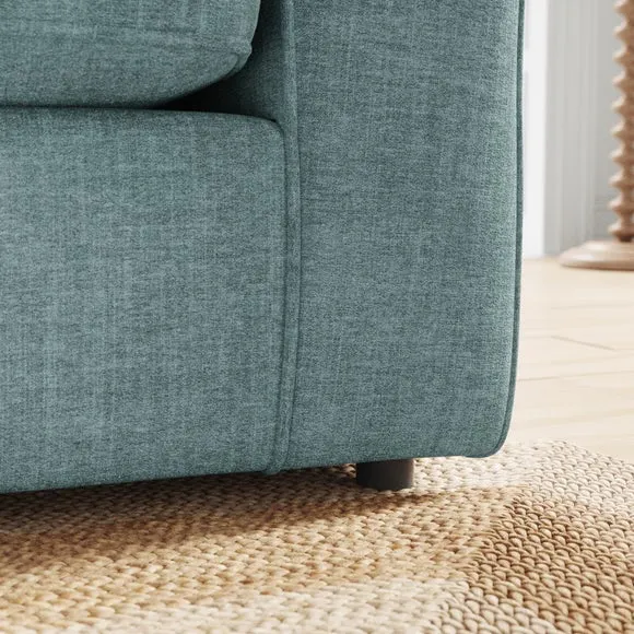 Flori Tonal Plush Chenille 2 Seater Sofa Bed 4