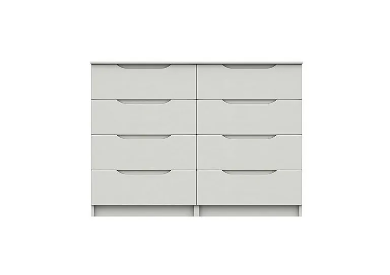 St Pancras 4 + 4 Drawer Chest - White