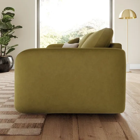 Luca Matte Soft Velvet 4 Seater Sofa 2