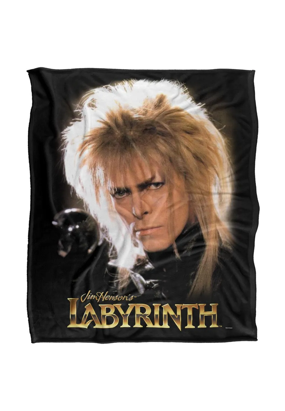 Jim Henson Labyrinth Jareth Crystal Ball Silky Touch Super Soft Throw Blanket 152 X 127 cm in White