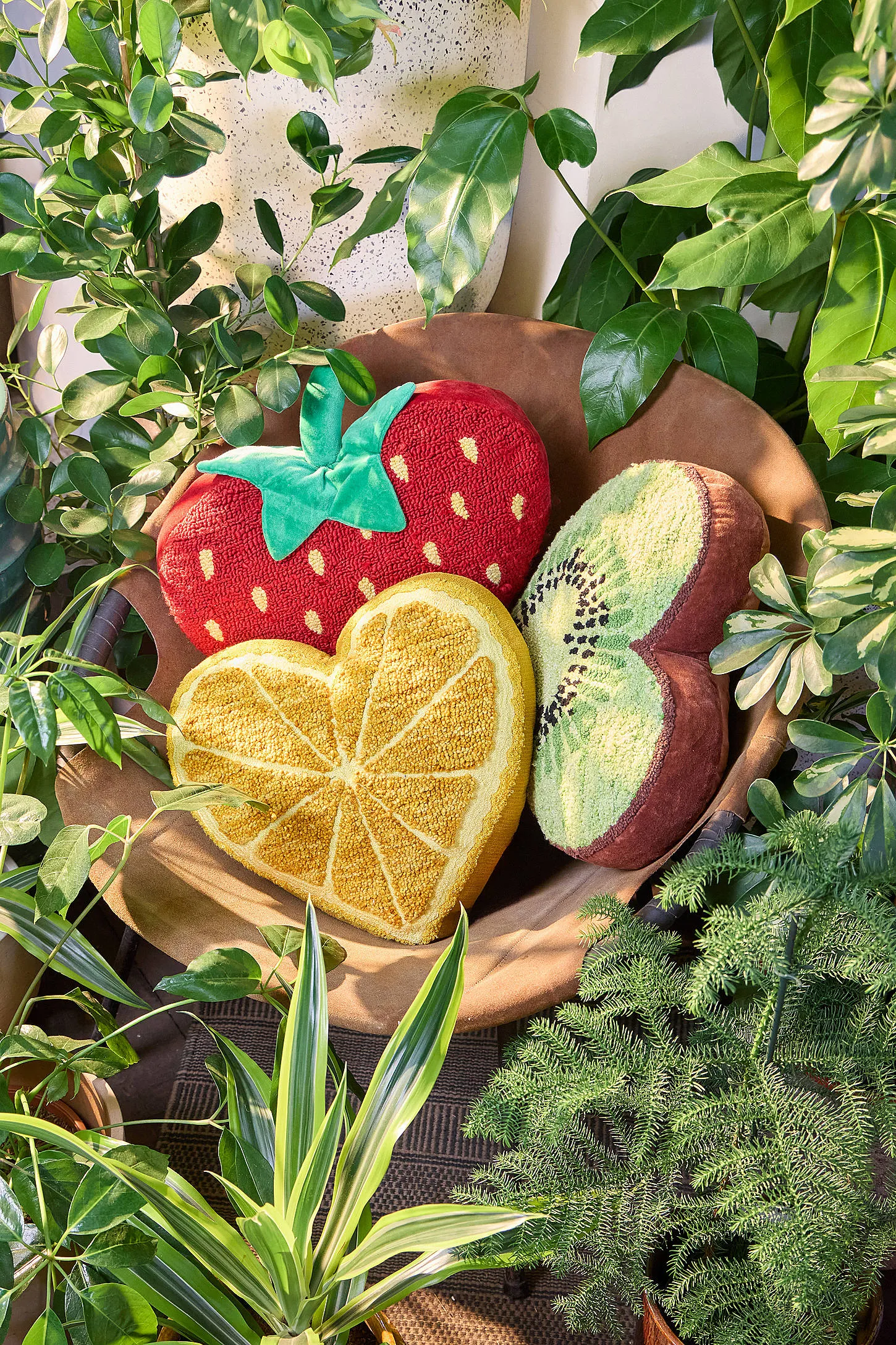 Orange Heart Cushion - Yellow 3