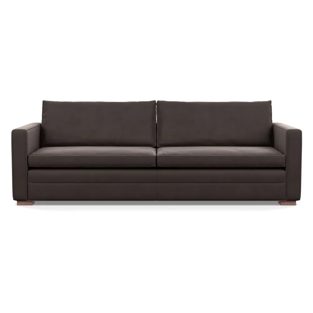 Heal's Palermo 5 Seater Sofa Nobilis Velvet Sable Walnut Feet 1