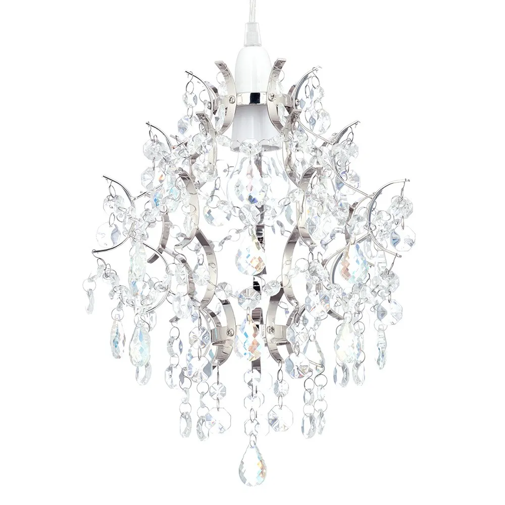 Lisa Easyfit Lamp Shade, Nickel
