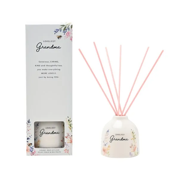 The Cottage Garden Ceramic Reed Diffuser Grandma, Multi 2