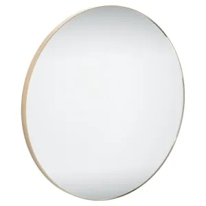 Sensio Leo Brass Round Bathroom Mirror - 600mm