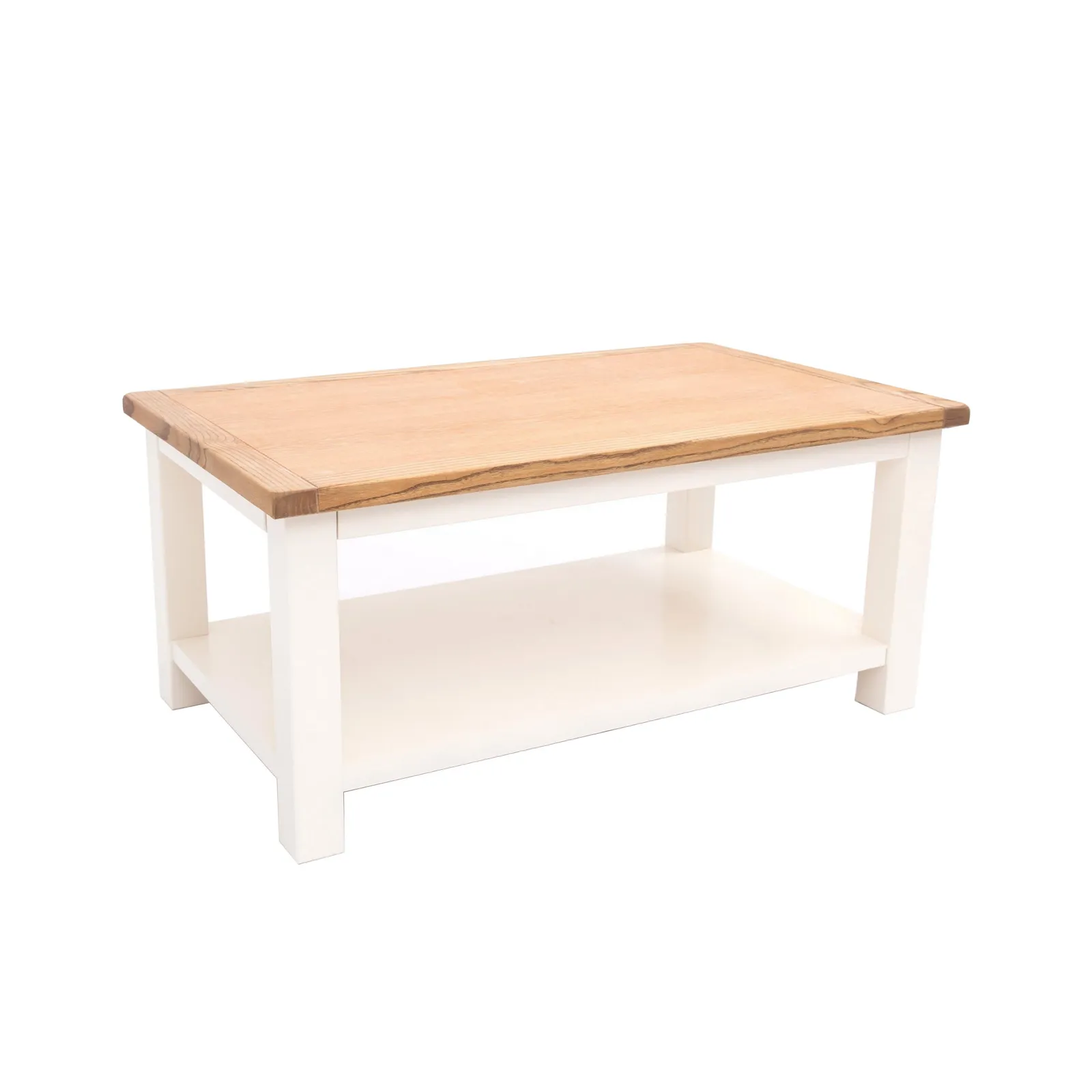 Cabinet Bits Coffee Table with Shelf - H45 W100 D60cm in Off-White 3