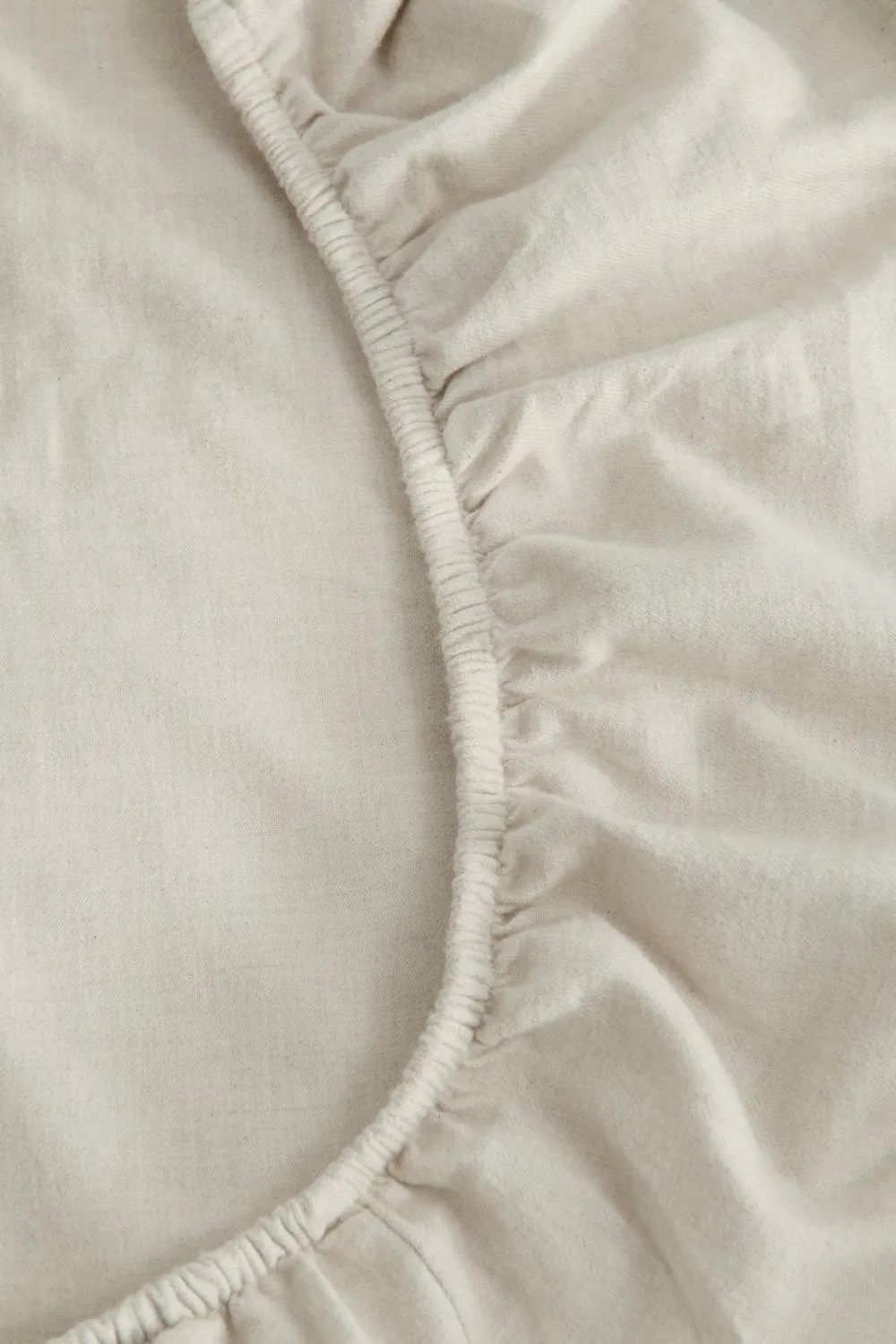 CHRISTY Flannel Marl Super Soft Brushed Cotton Deep Fitted Sheets in Beige 2