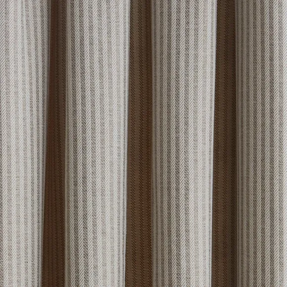 Churchgate Herringbone Striped Pencil Pleat Curtains 3