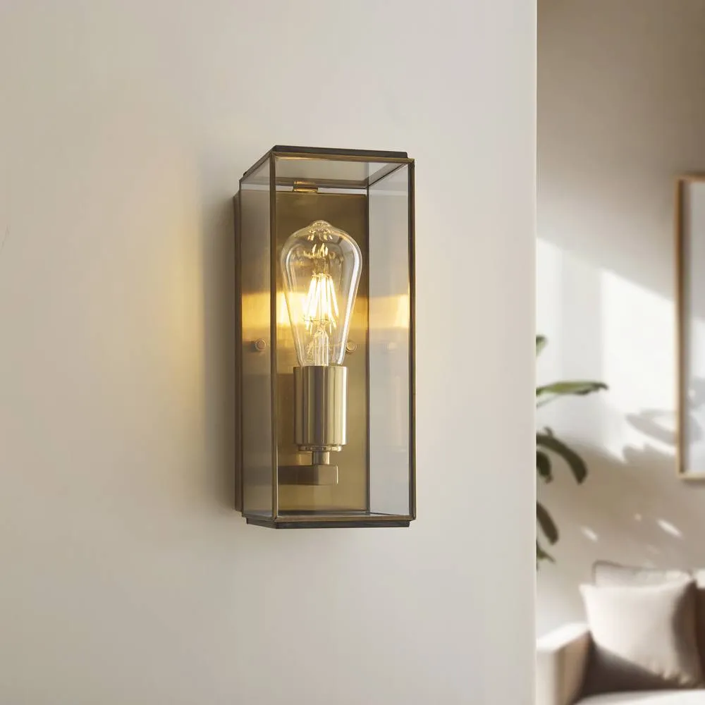 Netlighting Hammond Wall Lamp Antique Brass in Gold 2