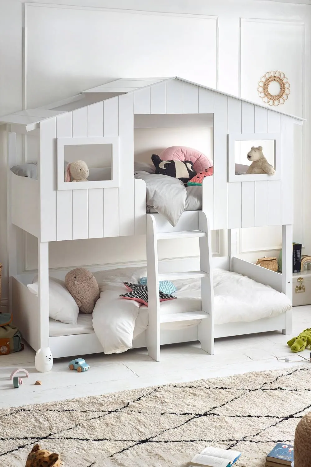 Julian Bowen Willow Single White Treehouse Bunk Bed