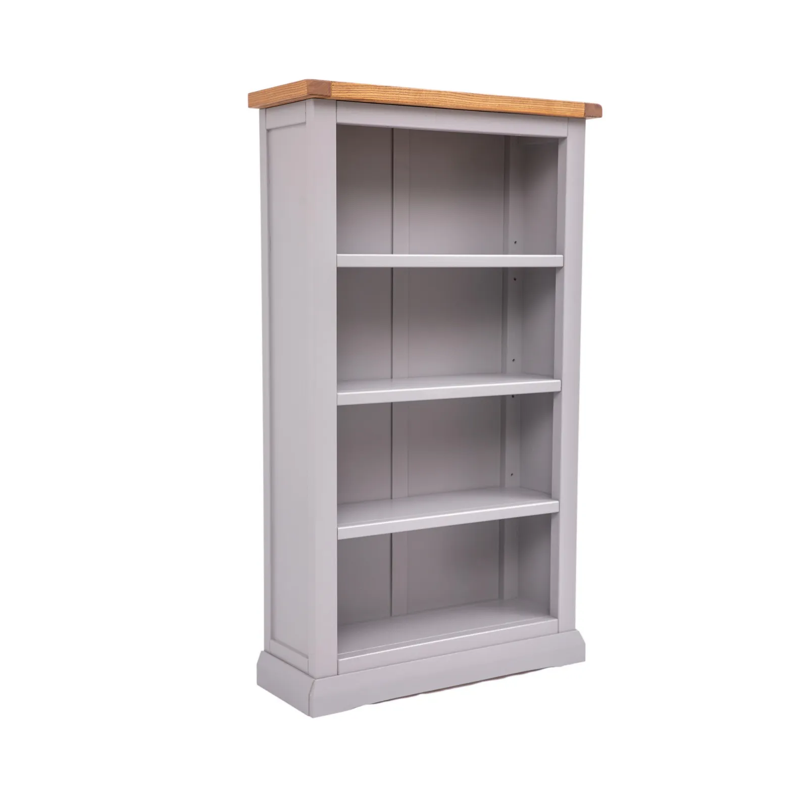 Cabinet Bits Bookcase with plinth 120x70x25cm in Grey 2