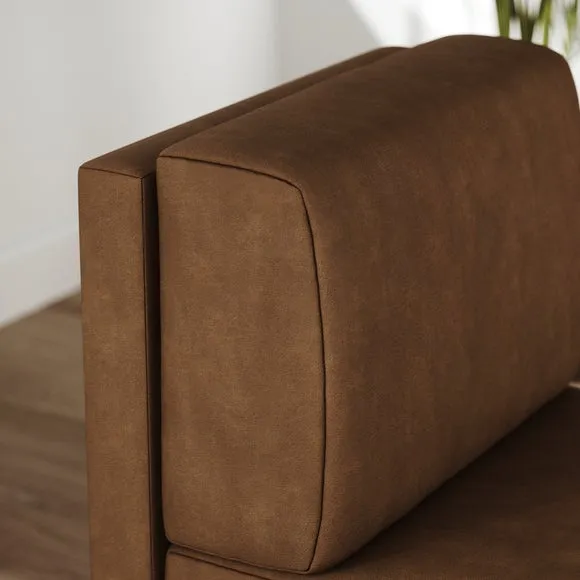 Mae Small Dining Bench, Faux Leather 3