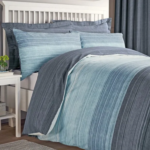 Halton Blue 100% Cotton Oxford Pillowcase 2