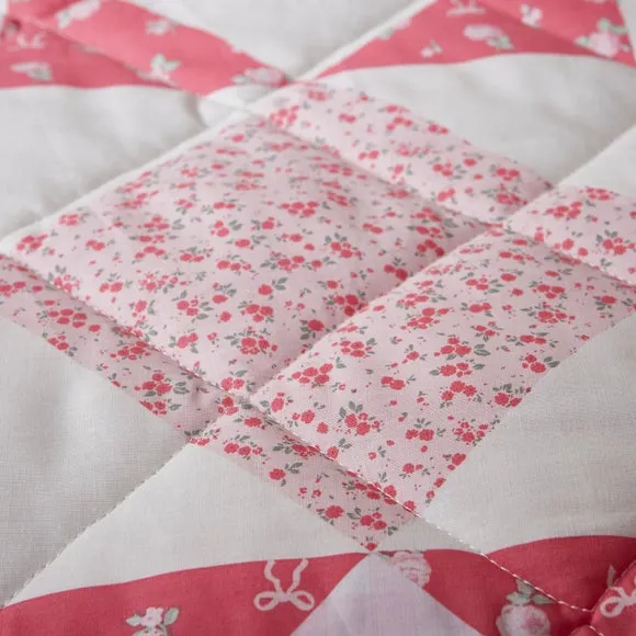 Vintage Floral 100% Cotton Bedspread 150cm x 200cm 3