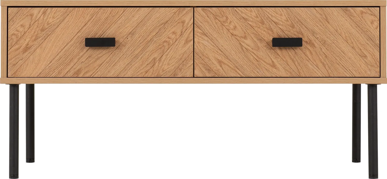 Seconique Leon 2 Drawer Coffee Table in Natural 4