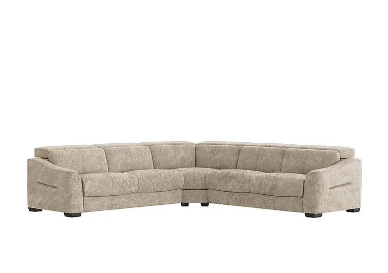 Xavier Fabric Large Corner Sofa - Cream