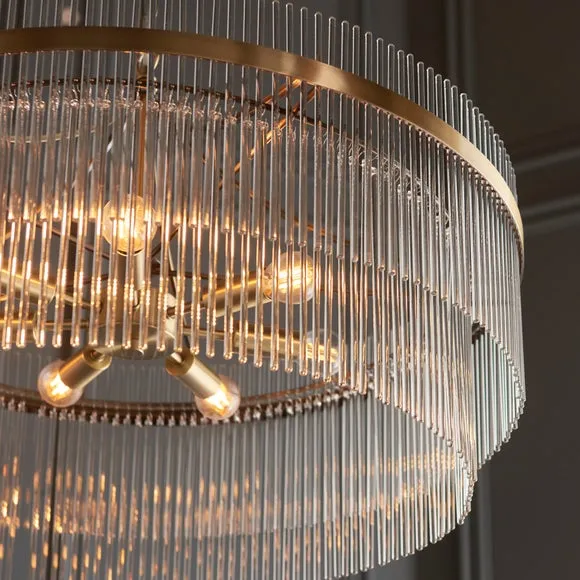 Vogue Langdon Grand Art Deco 7 Light Adjustable Chandelier 2