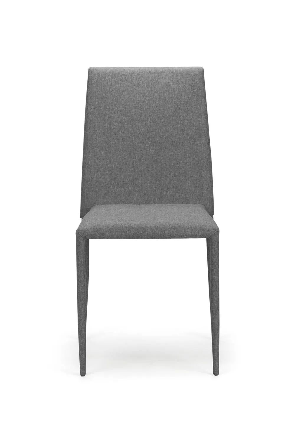 Julian Bowen Jazz Fully Upholstered Stacking Dining Chair (Set of 4) in Grey 5