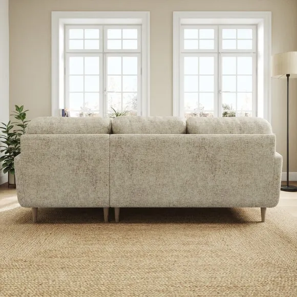 Sven Chunky Chenille Large Corner Chaise Sofa 3
