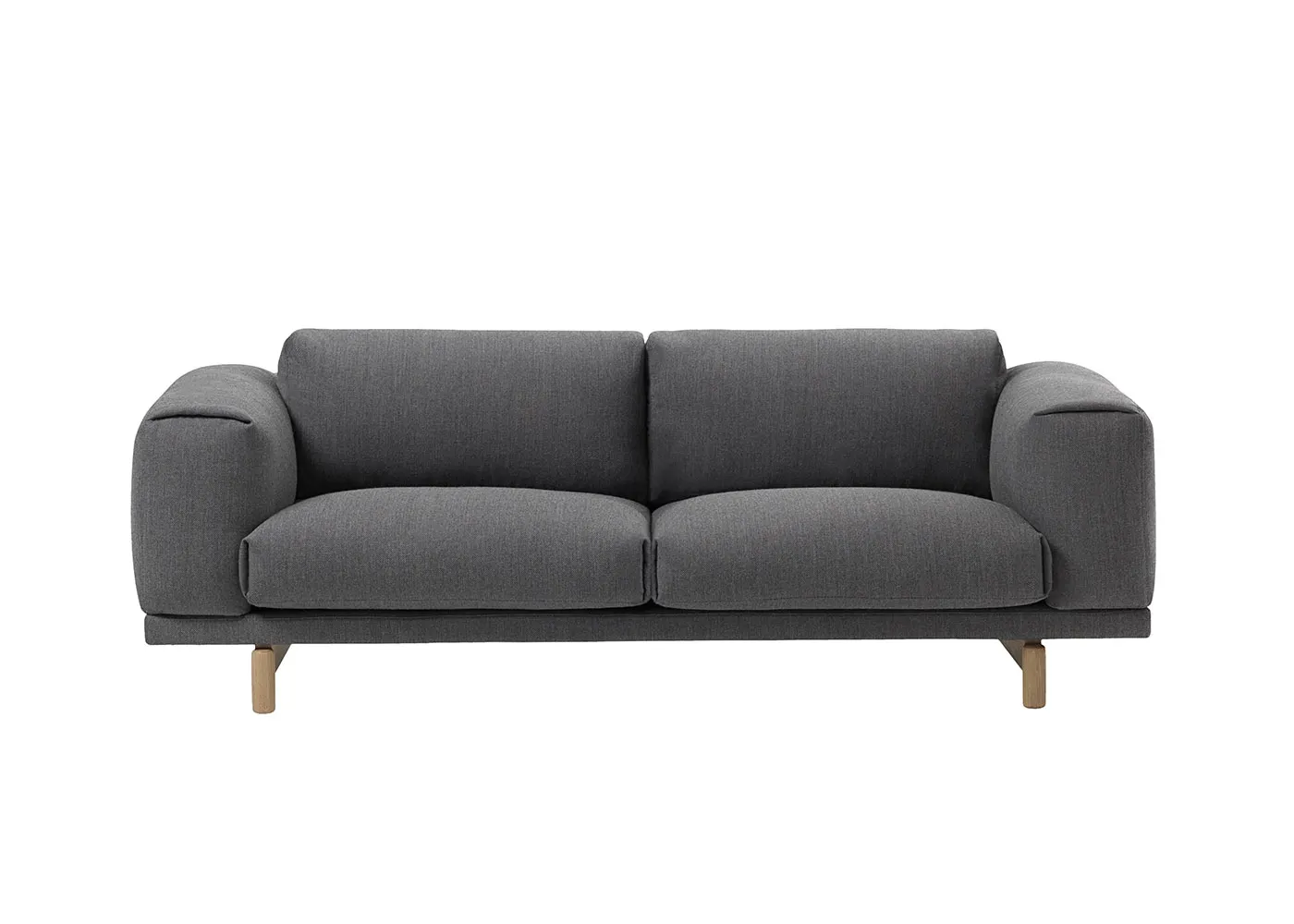 Muuto Rest 2 Seater Sofa Kvadrat Fiord 171 Grey