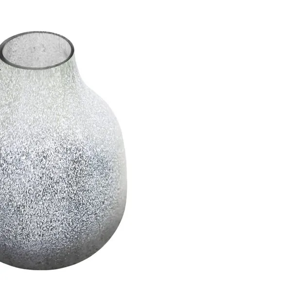 Ivyline Verre Round Atlantic Blue Frosted Vase H25cm W20.5cm, Multi 2
