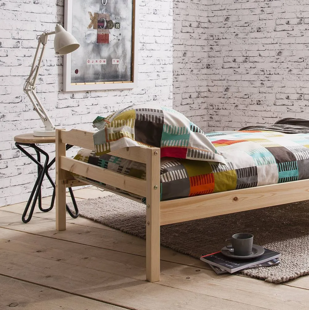 Nöa and Nani Sussex Single Bed 3ft Bed Frame in Natural Pine in Brown 5