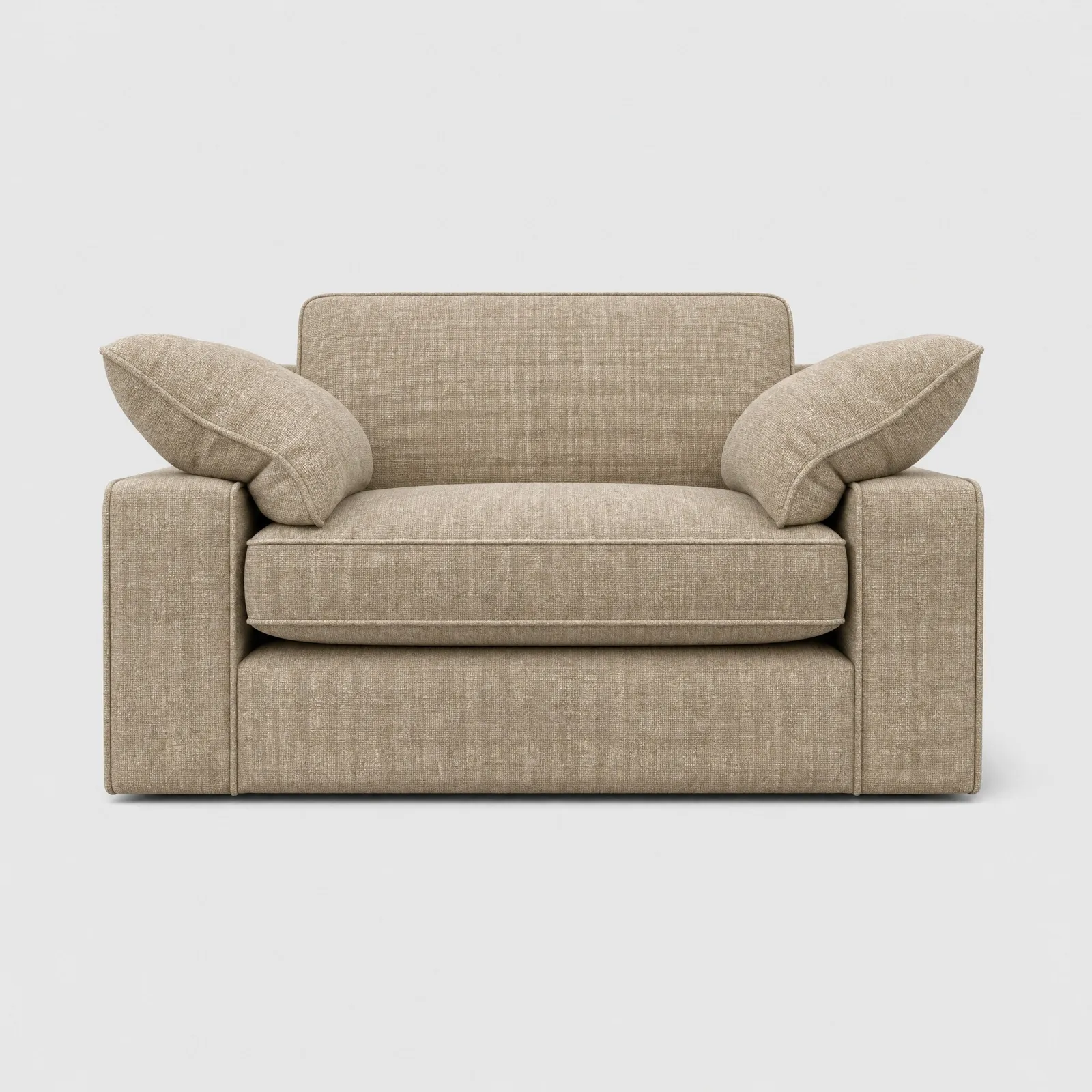 Arundel Snuggler Armchair, Neutral Fabric | Barker & Stonehouse