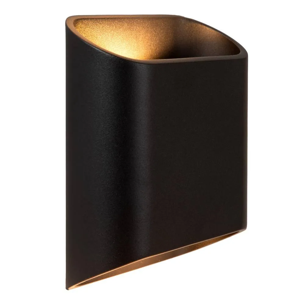 Lucide Atila Wall Light Outdoor - LED Dim. 2700K Ip65 - Black, Black 3