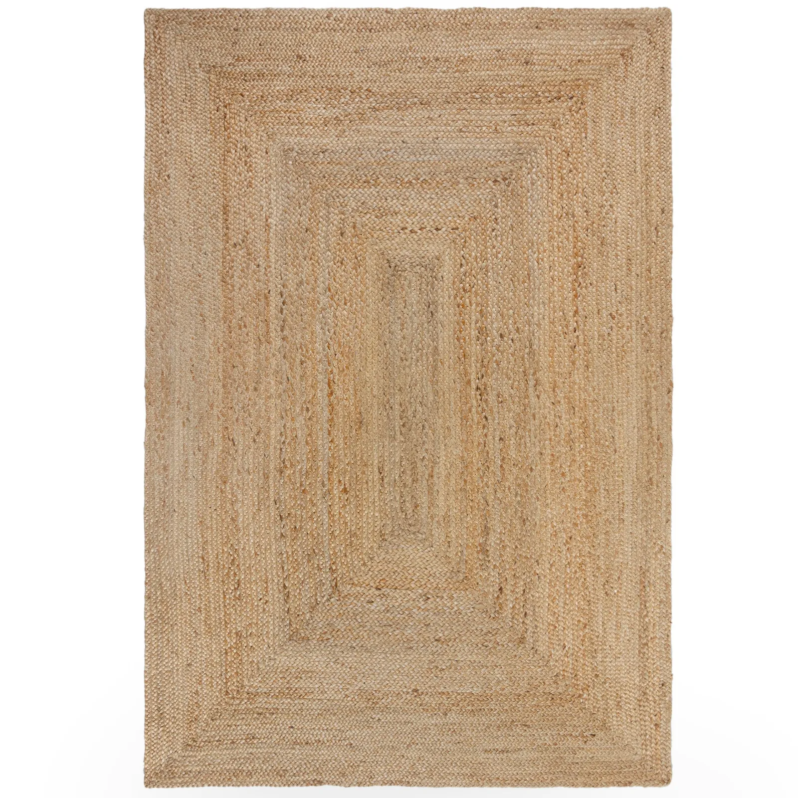 Jute Design Woven Rug Brown