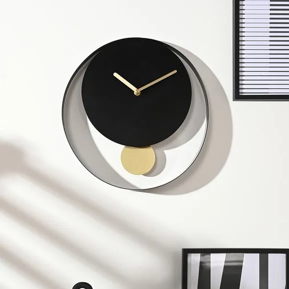 Interval Round Pendulum Wall Clock 6