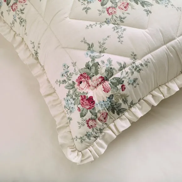 Dorma Archive Quilted Willowmere 100% Cotton Sateen Pillow Sham 2