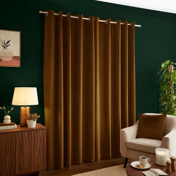 Luxe Velour Eyelet Curtains (Blackout Available) 5