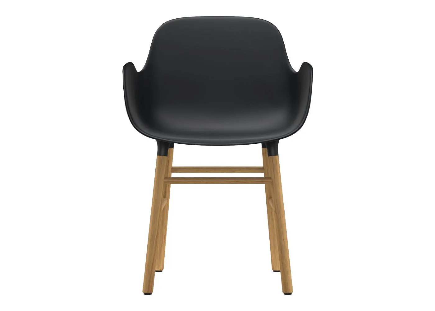 Normann Copenhagen Form Armchair Black Shell Oak Legs