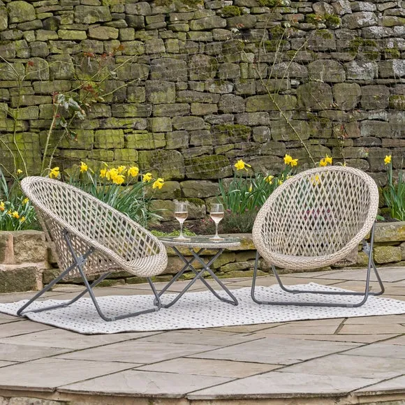 Pacific Lifestyle Tobs Foldable Outdoor Loungers Set