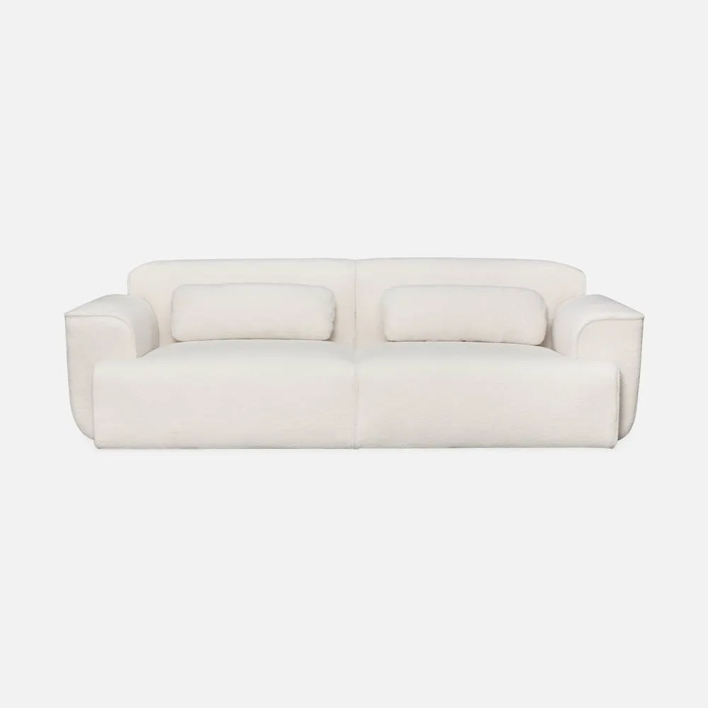 sweeek 3-seater Sofa In Boucle Fabric in Cream 3