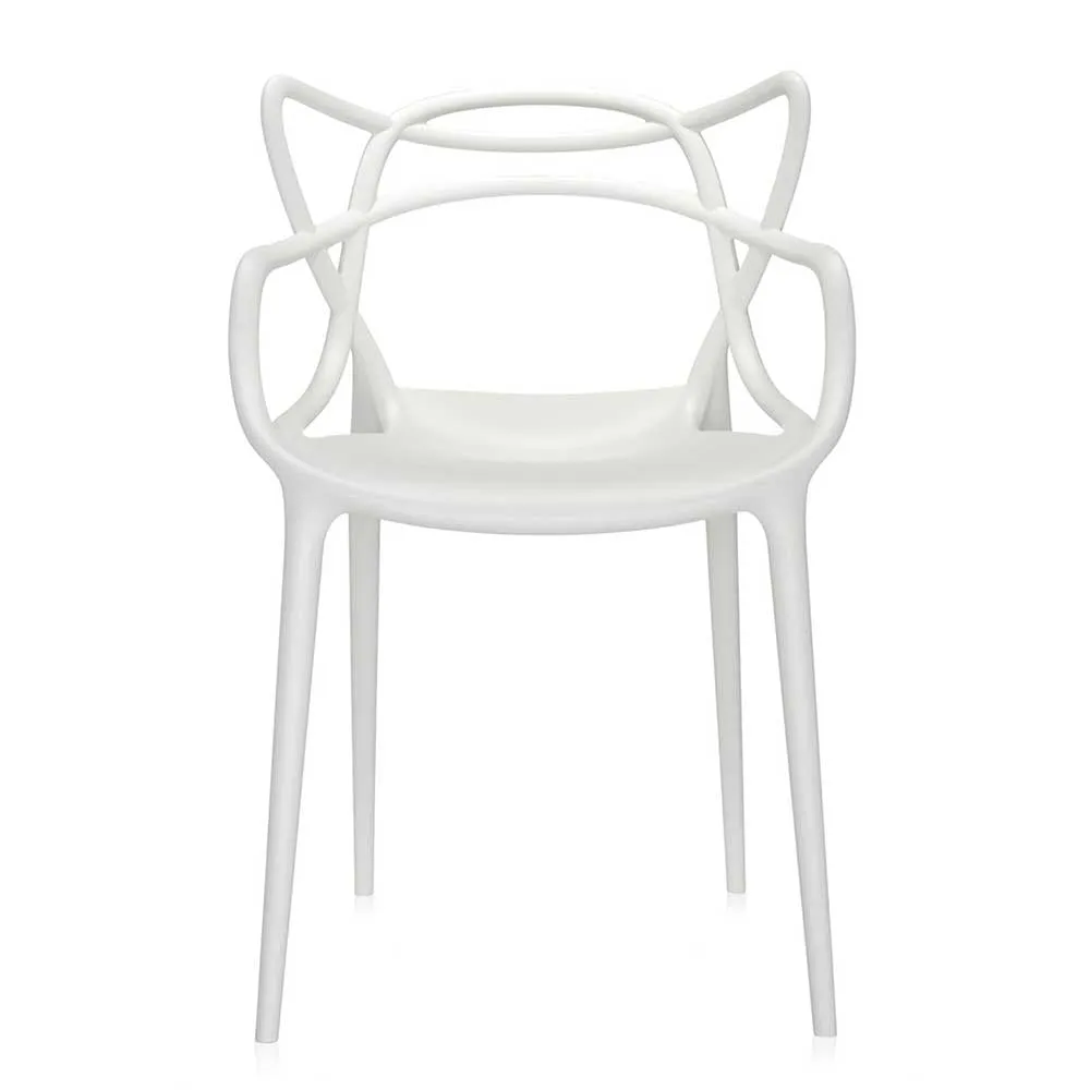 Kartell Masters Dining Chair, White Plastic | Barker & Stonehouse 4